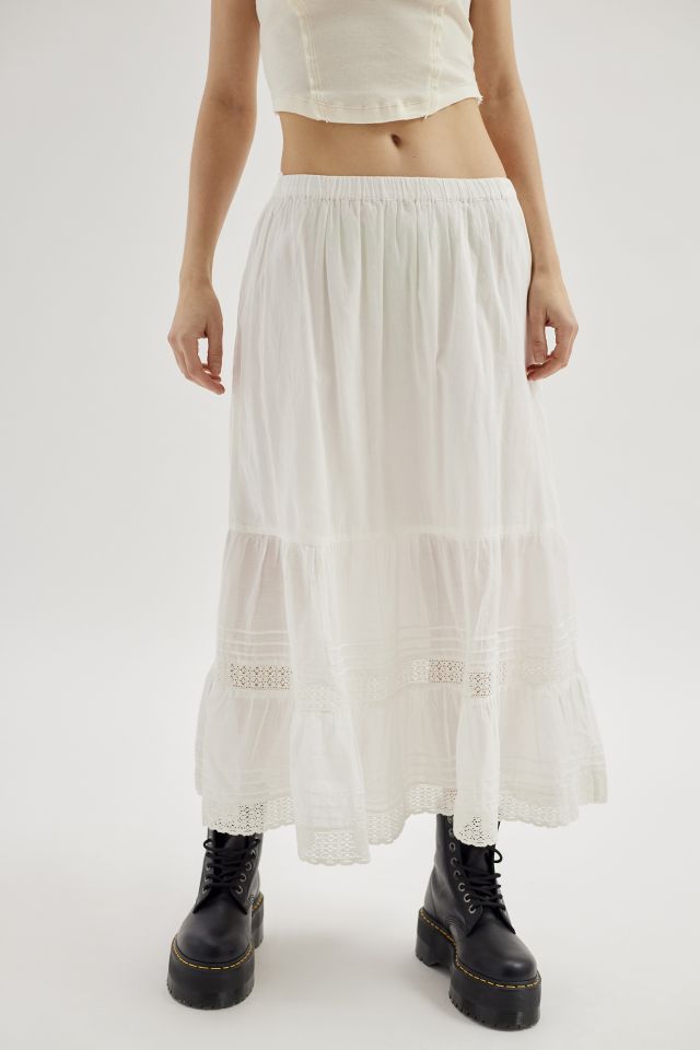 UO Emelie Tiered Midi Skirt #2