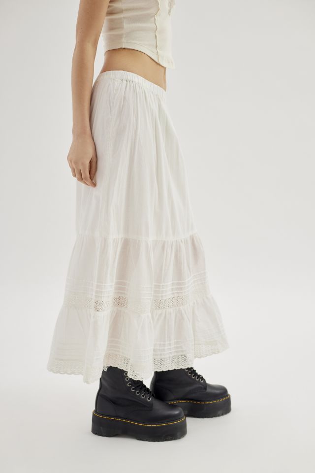 UO Emelie Tiered Midi Skirt #3