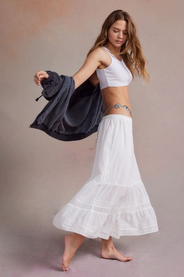 UO Emelie Tiered Midi Skirt #5