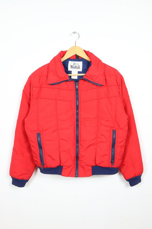 Vintage Woolrich Red Puffer Jacket | Urban Outfitters