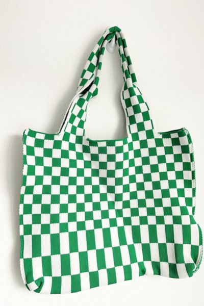 LIMITED EDITION: Checkered Tote Bag - Vertical