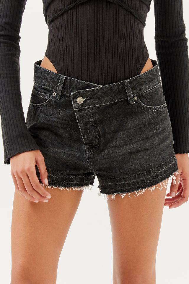 BDG Asymmetrical A-Line Cutoff Denim Short #1