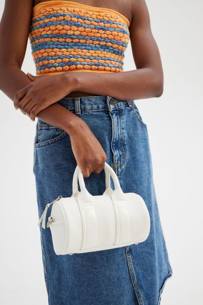 Urban Outfitters Uo Lizzie Mini Duffle Bag In Ivory