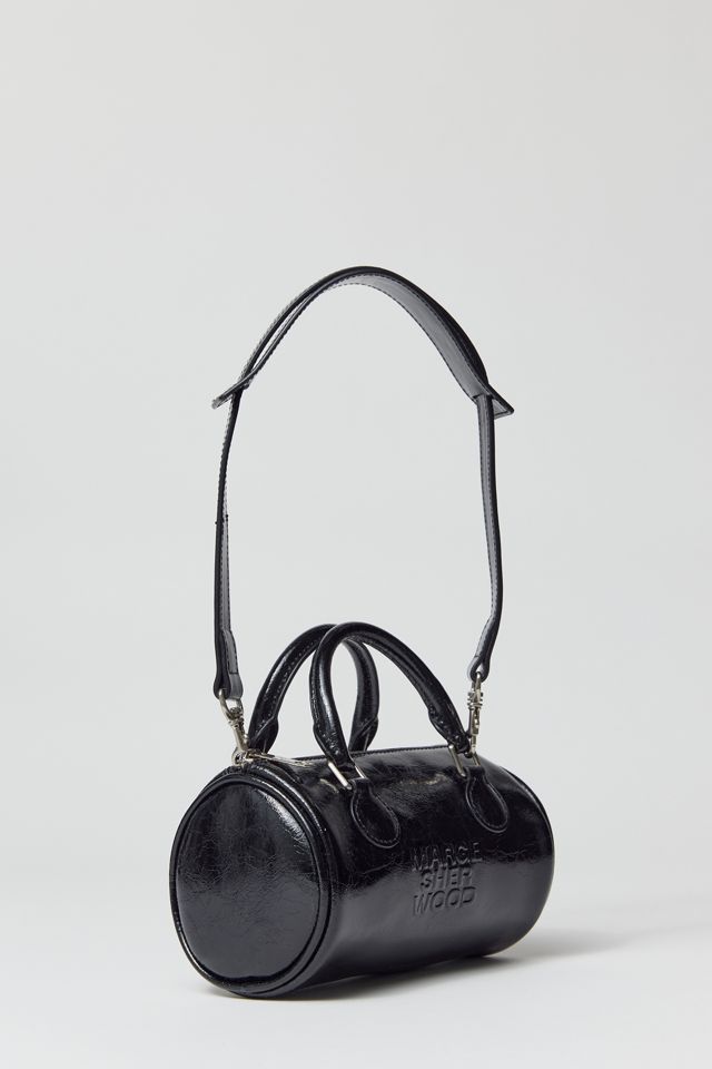 Marge Sherwood Silver Log Bag in Black