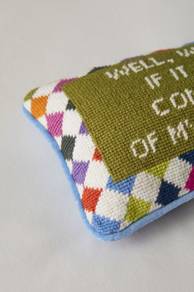 Well Needlepoint Throw Pillow By Furbish #2