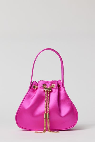 Olga Berg Miki Satin Drawstring Bag | Urban Outfitters