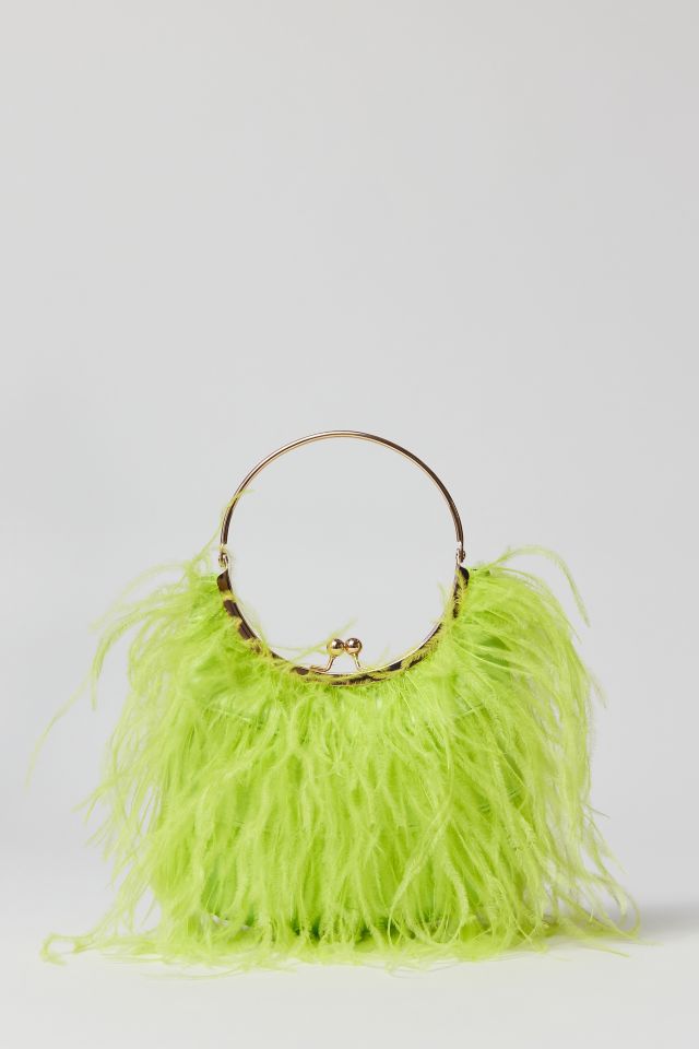Olga Berg Penny Feathered Frame Bag #1