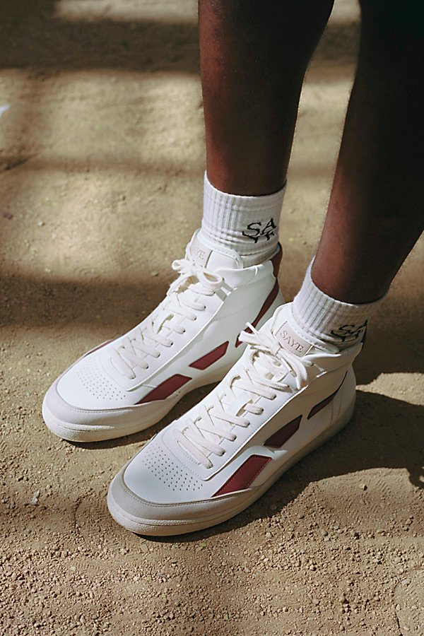 Saye Modelo '89 Hi Vegan Sneakers In Maroon At Urban Outfitters