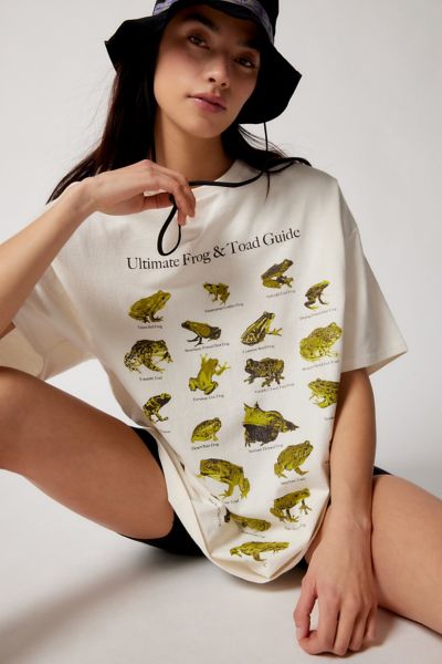 Urban Outfitters Uo Ultimate Frog & Toad Guide T-shirt Dress In Ivory