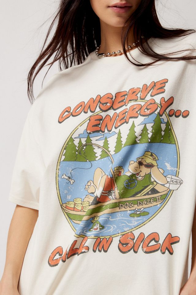 Robe T-Shirt UO Conservez L'Énergie #2
