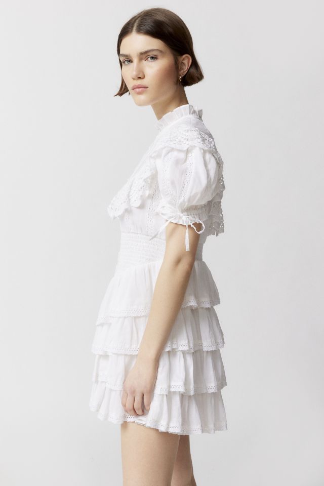 Robe Mini Étagée en Dentelle Greta de Amy Jane London #3