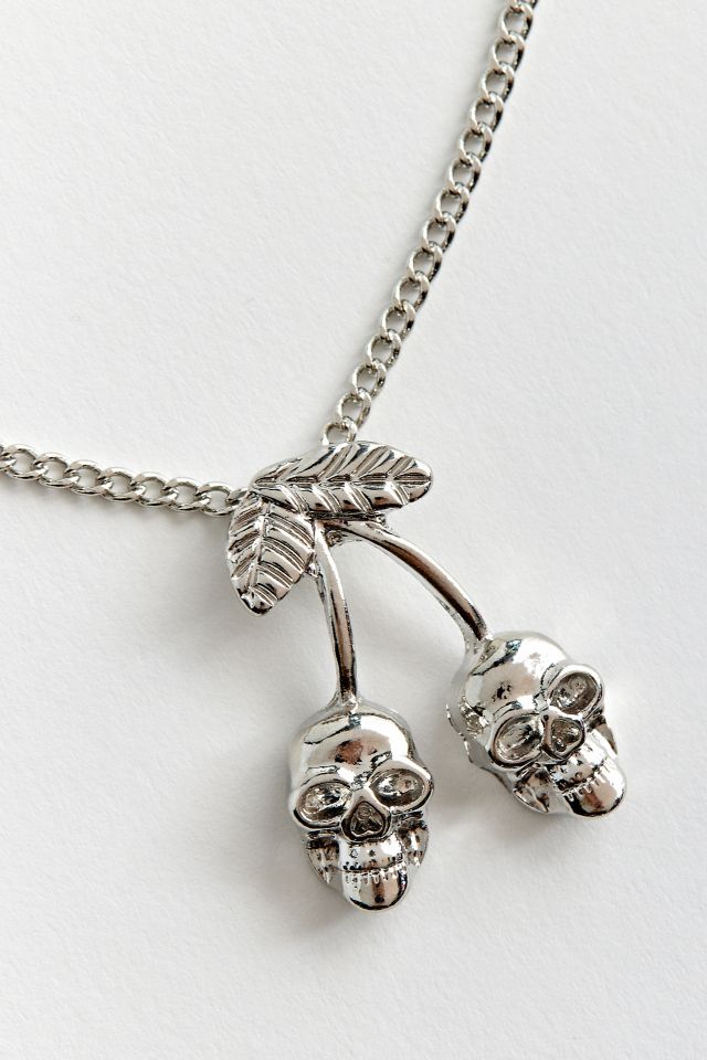 Collier Crâne Cerise #1