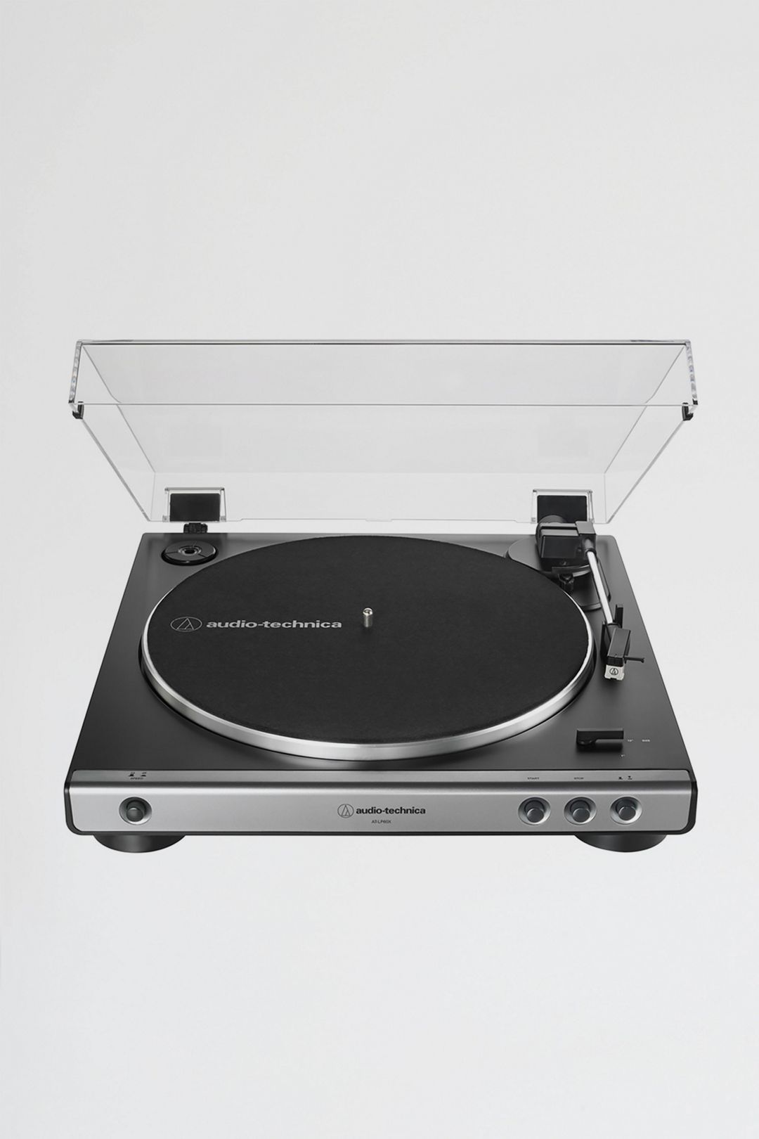 AudioTechnica AT-LP60X Fully Automatic Belt-Drive Stereo Turntable - Gunmetal/Black, ONE SIZE