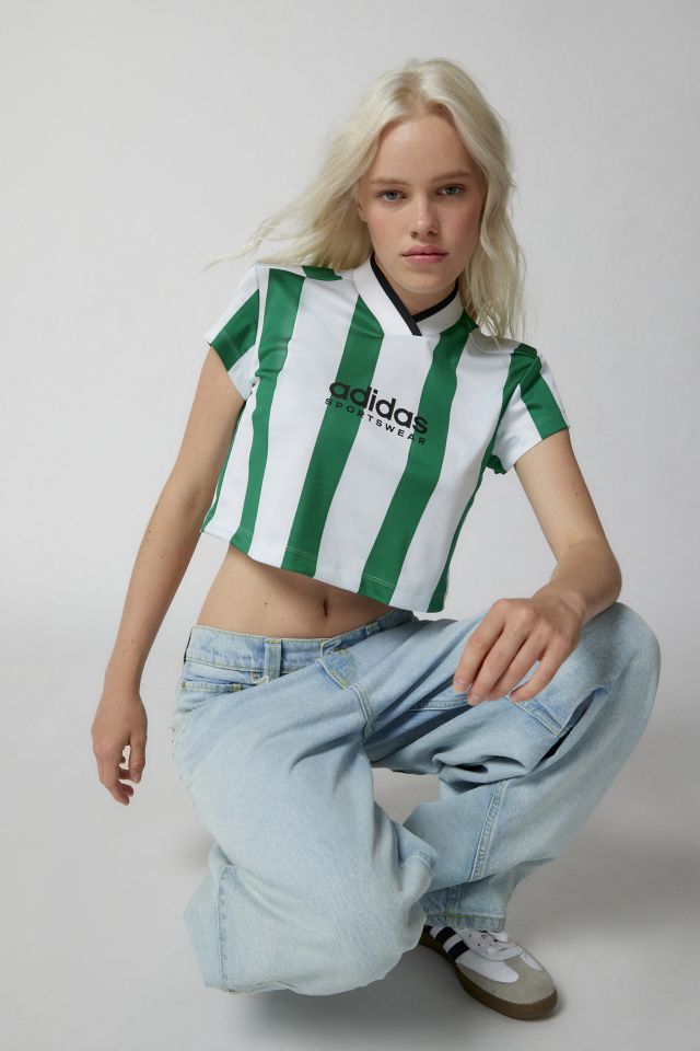 Adidas crop cheap top urban outfitters