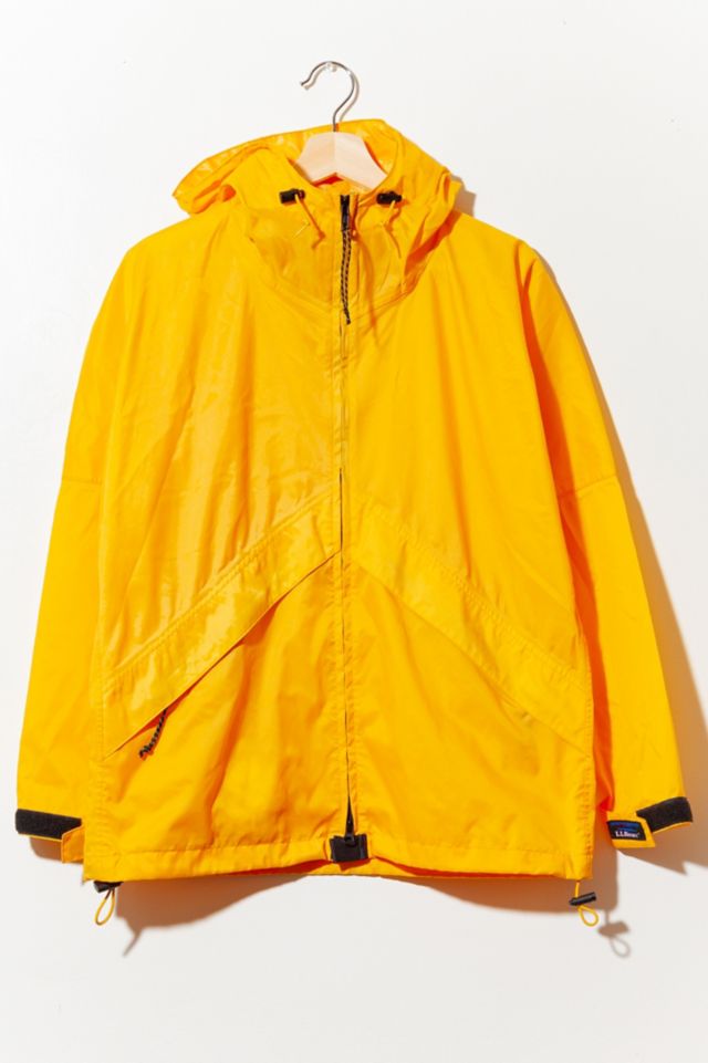 Ll bean shop yellow raincoat