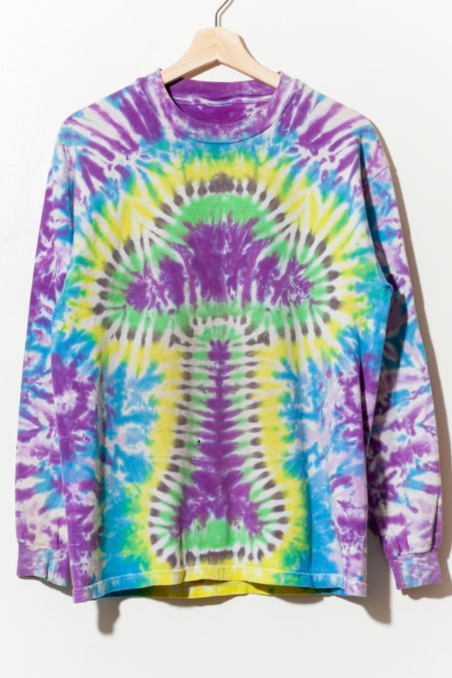 Vintage 1990s Hand Made Tie Dye Psychedelic Mushroom T-Shirt