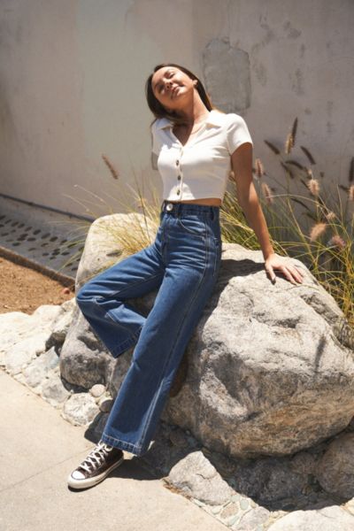 Whimsy + Row Denim Flora Organic Cotton Pant | Urban Outfitters