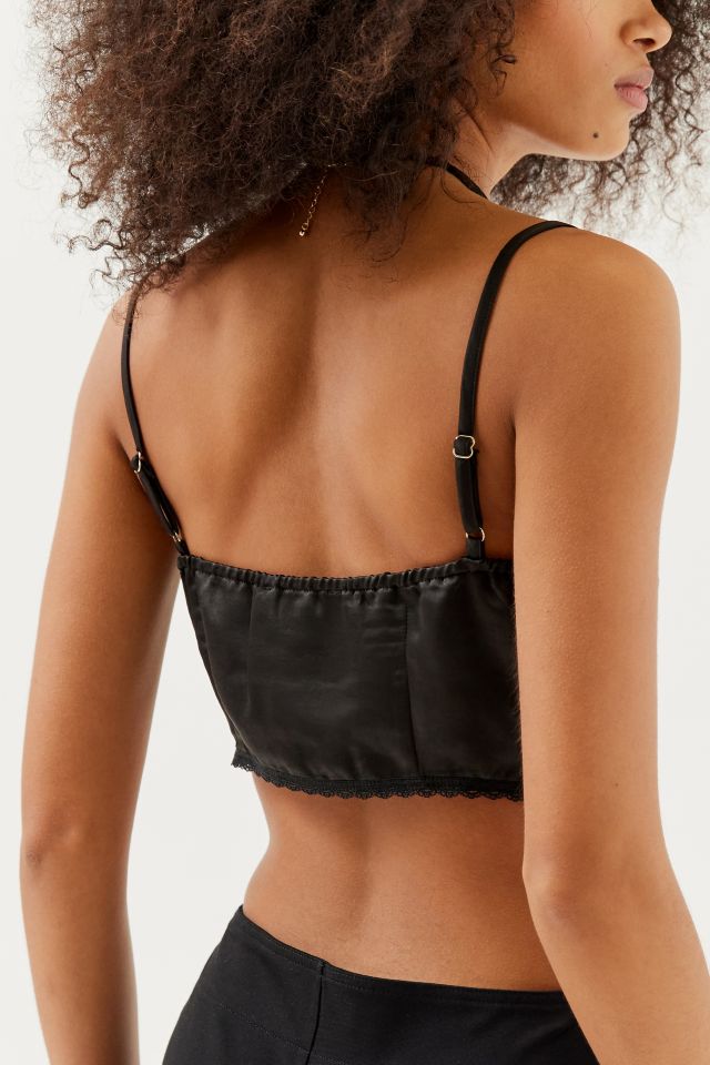 Motel Rahela Satin Tie-Front Cami #4