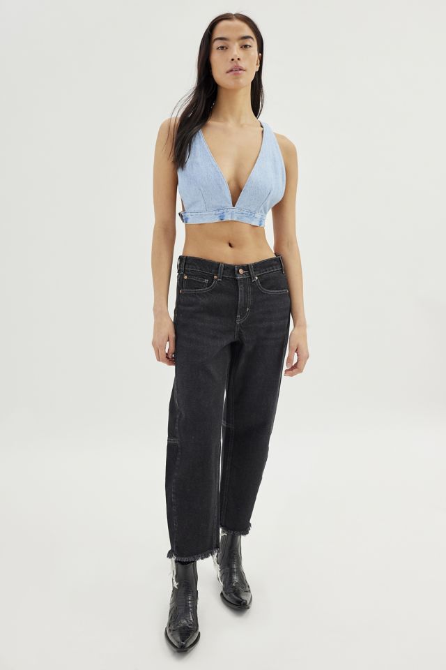 Urban Outfitters EastNWest Label UO Exclusive Denim Bralette