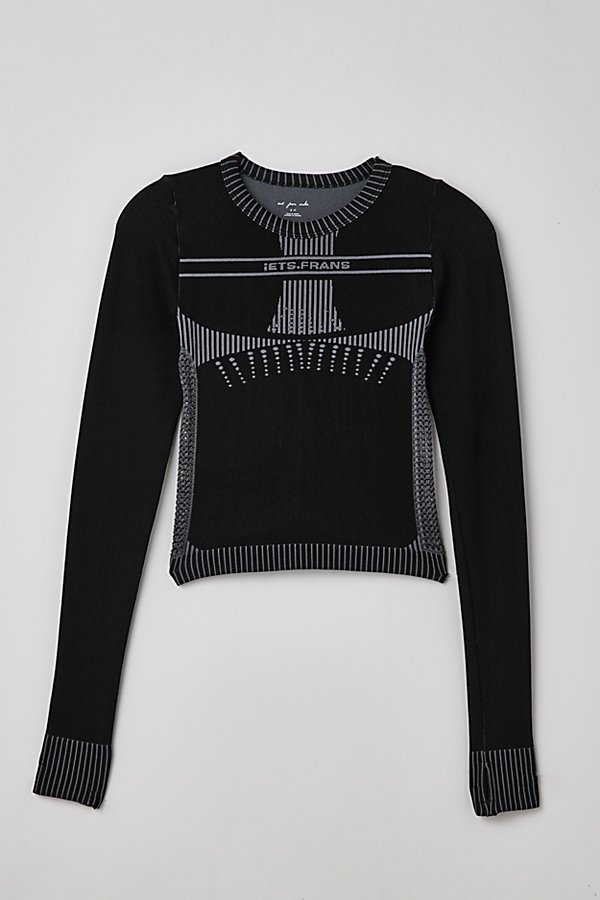 Iets Frans . … Seamless Long Sleeve Top In Black At Urban Outfitters