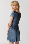 motel vasilia satin mini dress Motel Vasilia Satin Mini Dress Line & Dot