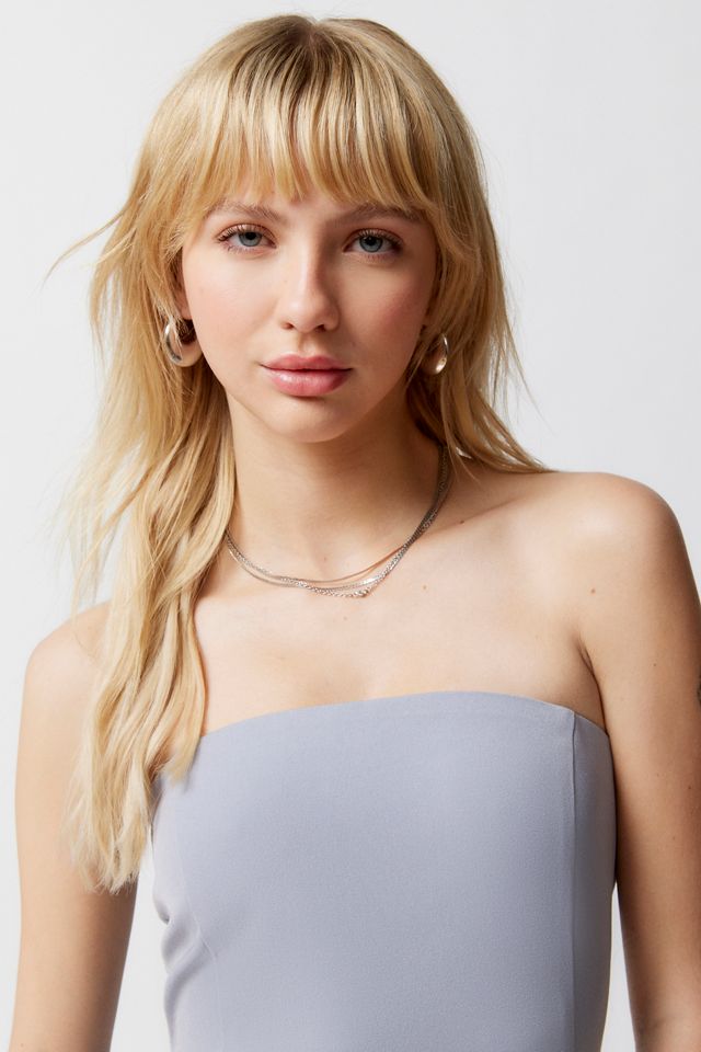 Motel Chayra Strapless Mini Dress #3