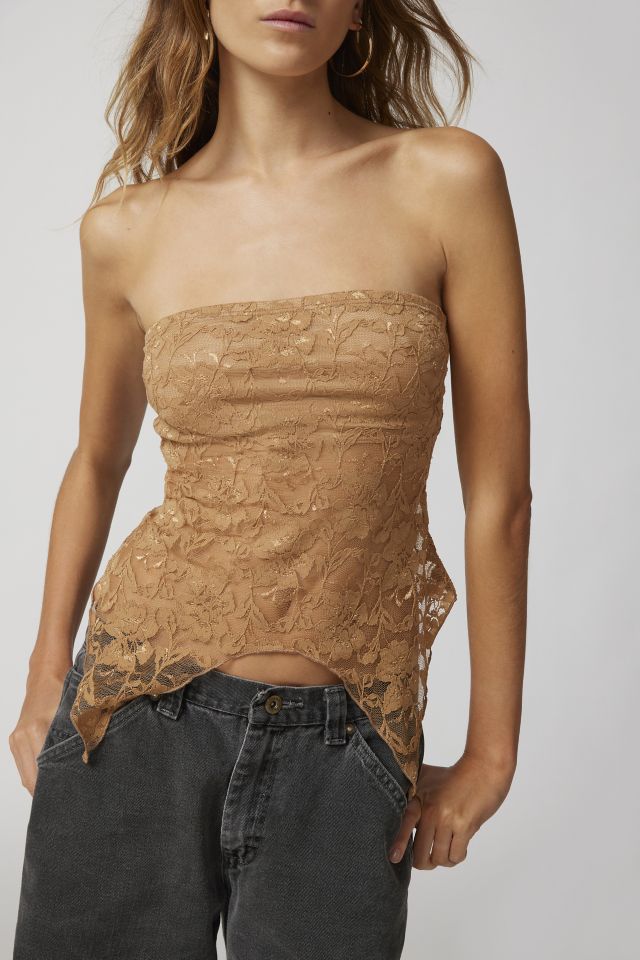 Urban Renewal Remnants Witchy Lace Asymmetric Tube Top