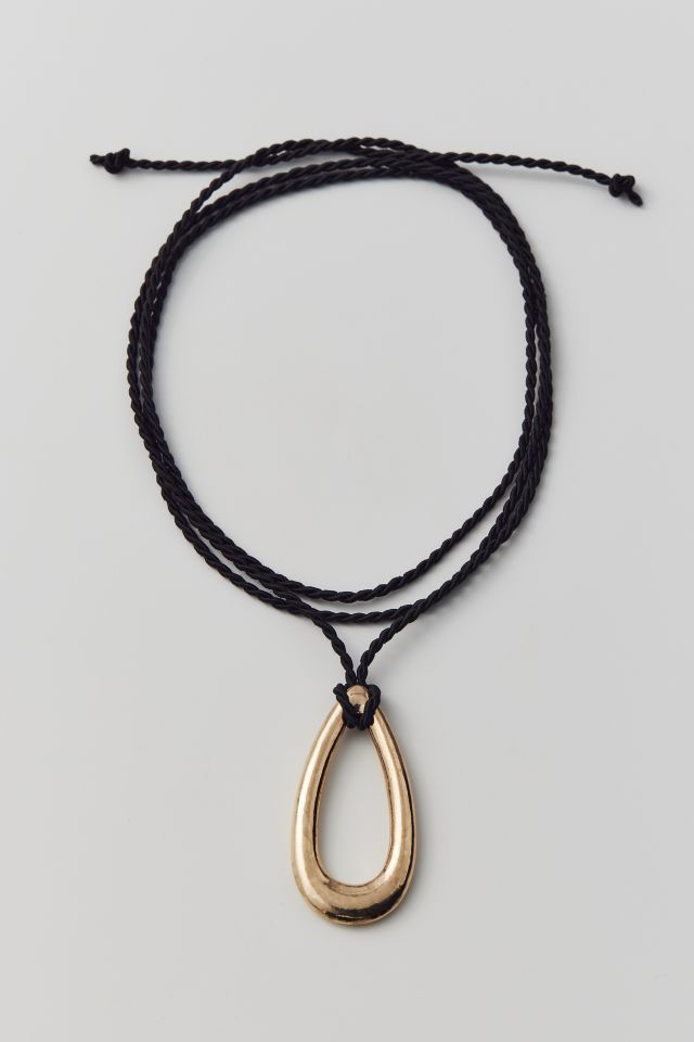 Corey Oval Corded Necklace #1