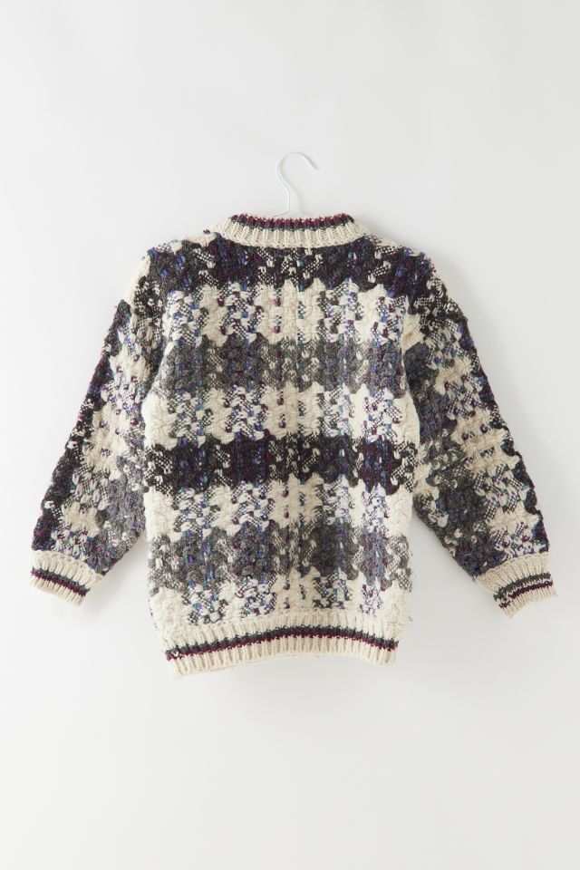 Vintage Tonal Wool Henley Sweater #1