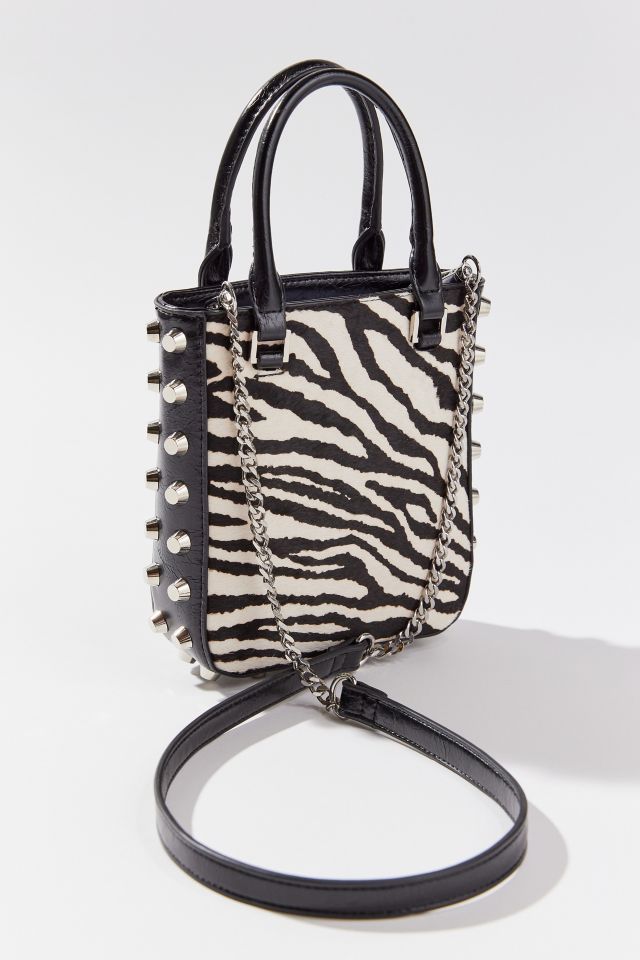 Riley Studded Calf Hair Mini Tote Bag #1