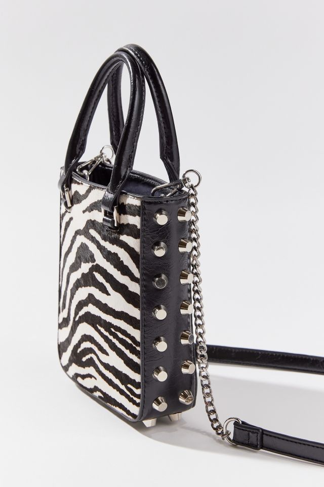 Riley Studded Calf Hair Mini Tote Bag #2