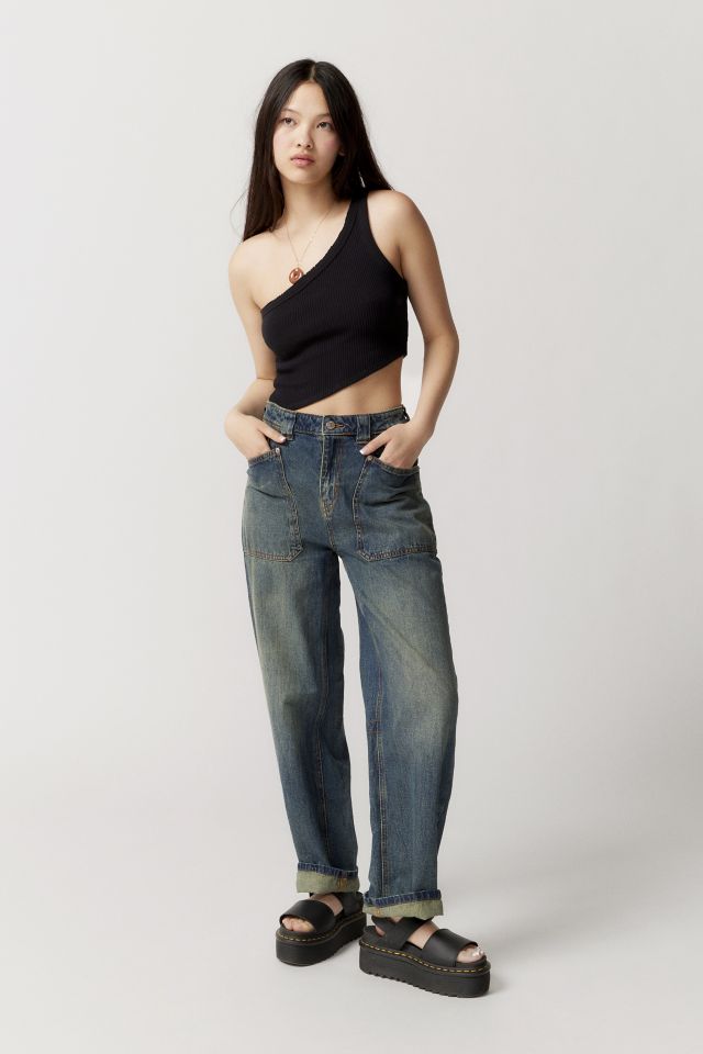 Ubarmhjertig Kritisk aktivt BDG Bella Baggy Patch Pocket Jean | Urban Outfitters