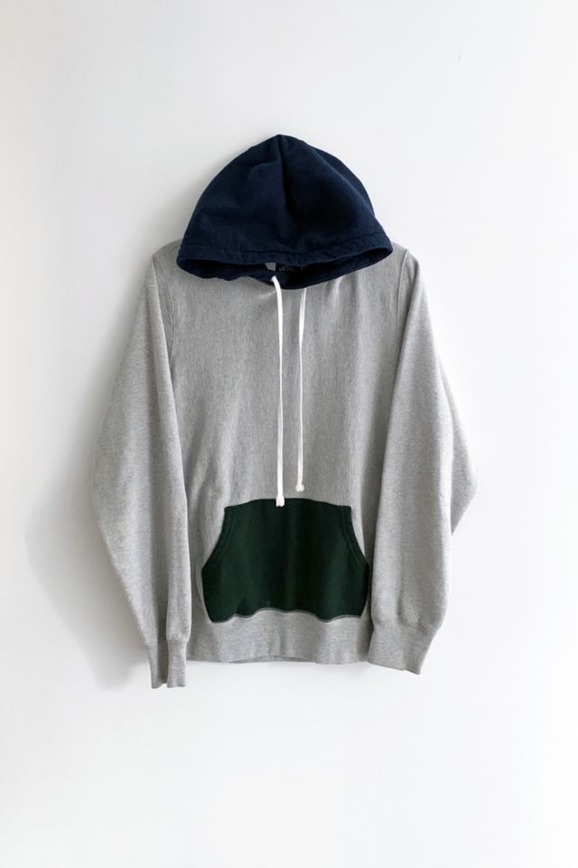 Noah Color Block Heather Grey Hoodie Urban Outfitters