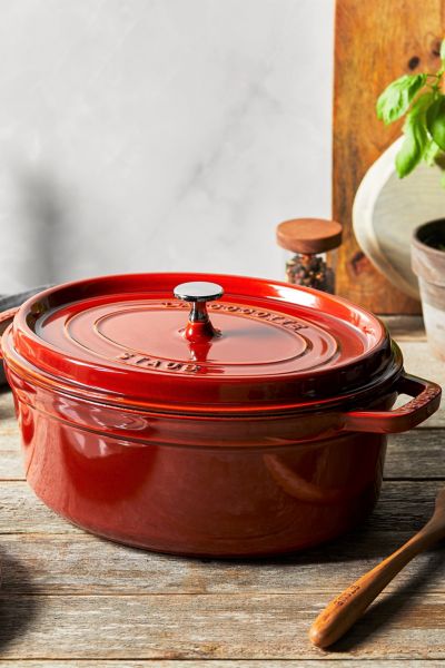 Staub Cast Iron Oval 5.75-quart Cocotte Dutch Oven Made In France In Burnt Orange