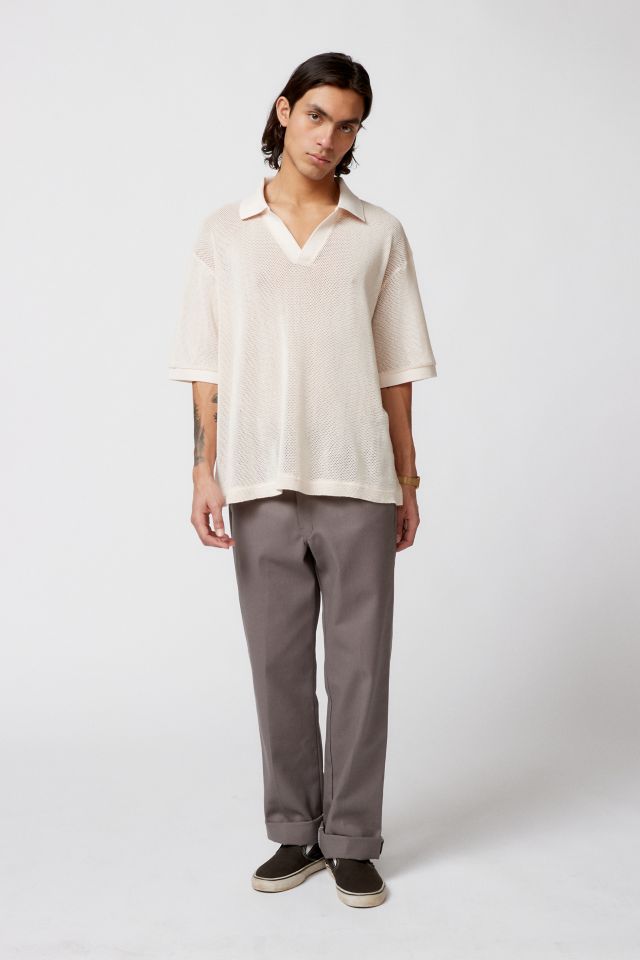 Standard Cloth Angus Mesh Popover Polo Shirt #4