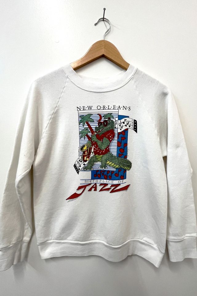 Vintage 80s Birthplace of Jazz Sweatshirt Urban Outfitters