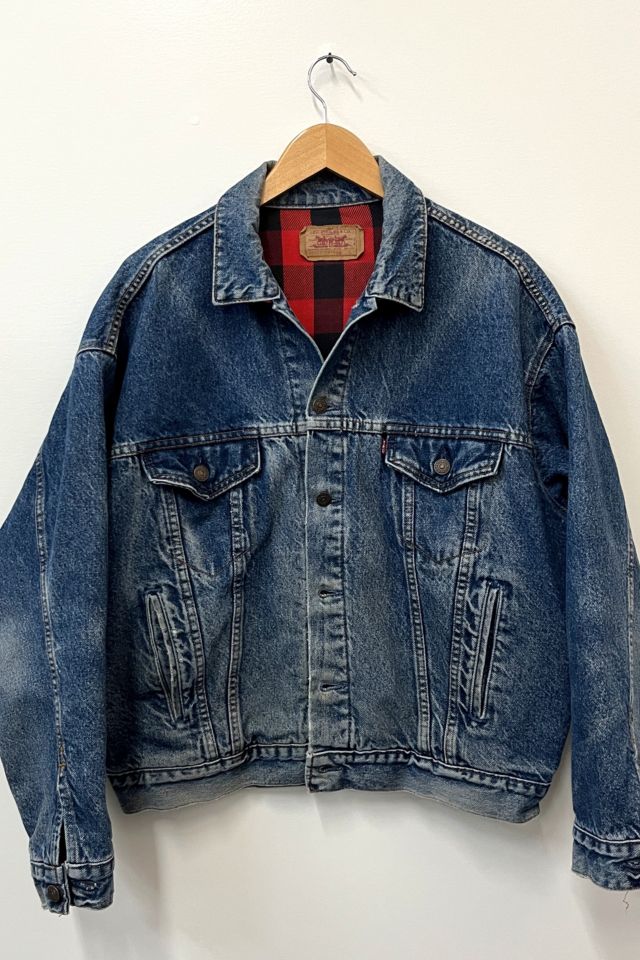Vintage '80s Buffalo Plaid Levi's® Trucker Jacket | Urban Outfitters