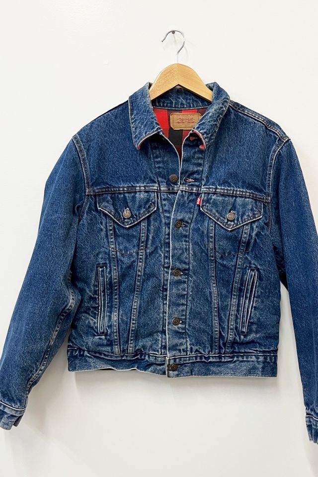 Vintage 80s Buffalo Plaid Levi's® Trucker Jacket | Urban Outfitters
