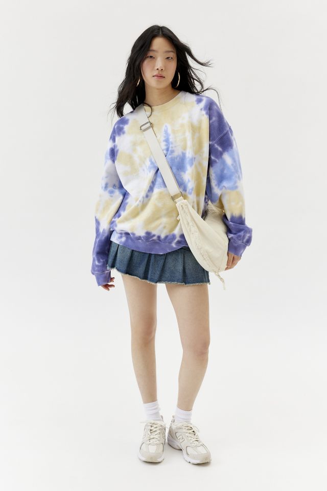 Urban Renewal Remade Star Dye Crew Neck Sweatshirt #1