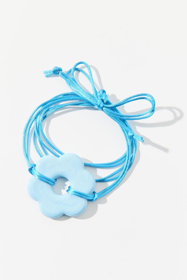 Bracelet Enveloppant et Collier Fleur en Verre #1