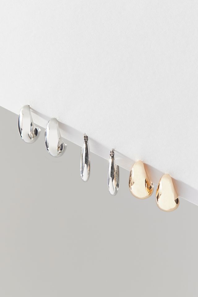 Teardrop Hoop Earring Set #2