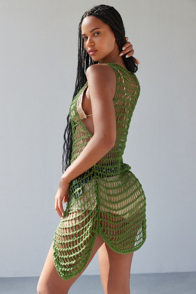 Couvre-maillot ouvert en crochet diaphane Big Sur #4