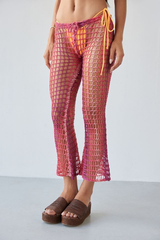 Big Sur Sheer Crochet Flare Pant #1