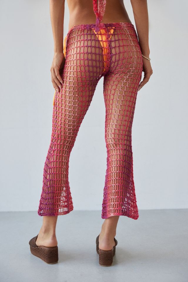 Big Sur Sheer Crochet Flare Pant #3