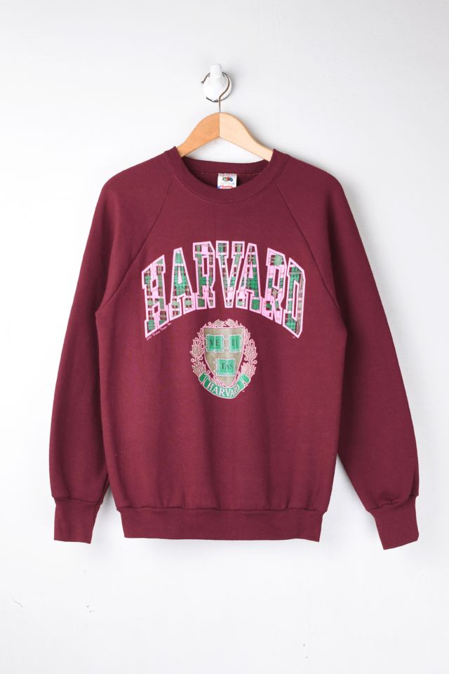 Vintage 90s Harvard Dark Red Sweatshirt