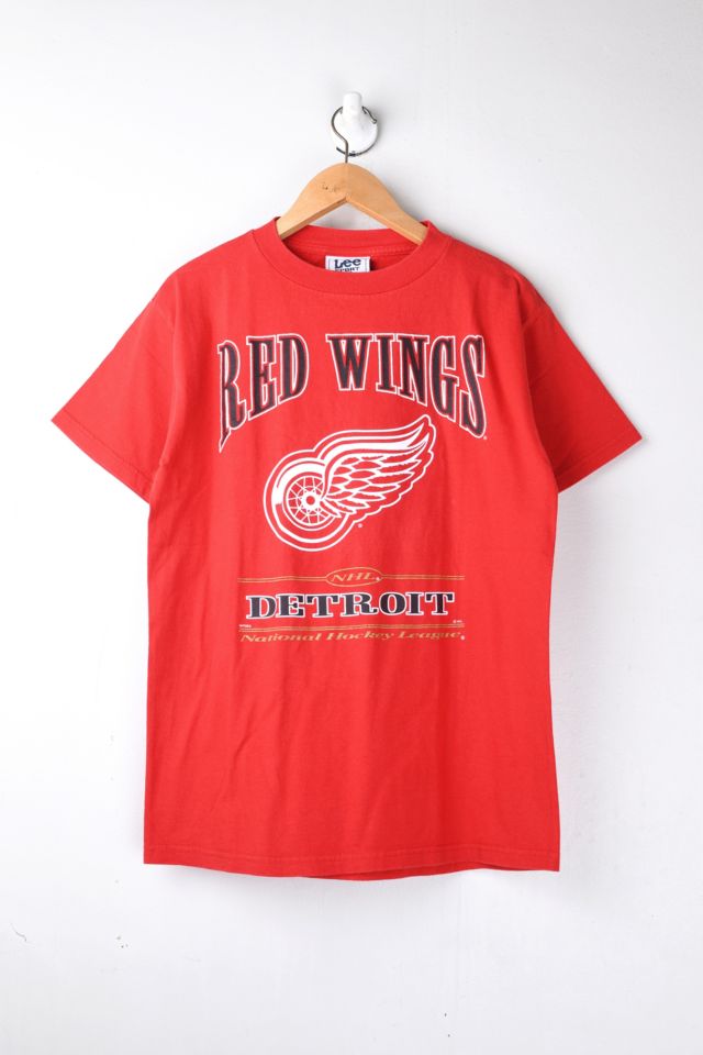Detroit Red Wings retro Bowling Shirt 