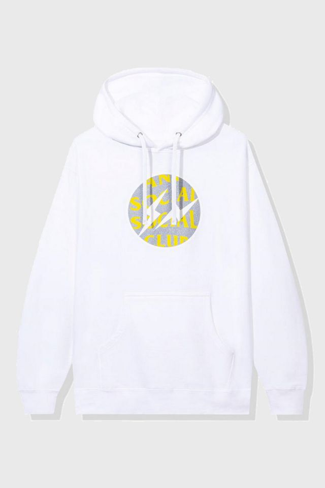 Anti social social club hoodie size M deals white