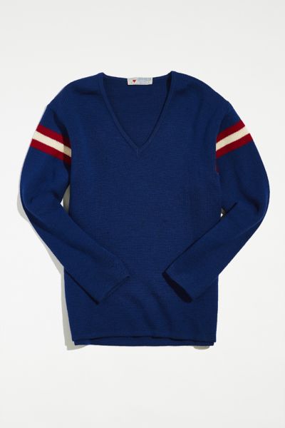 Vintage Striped V-Neck Sweater | Urban Outfitters Canada