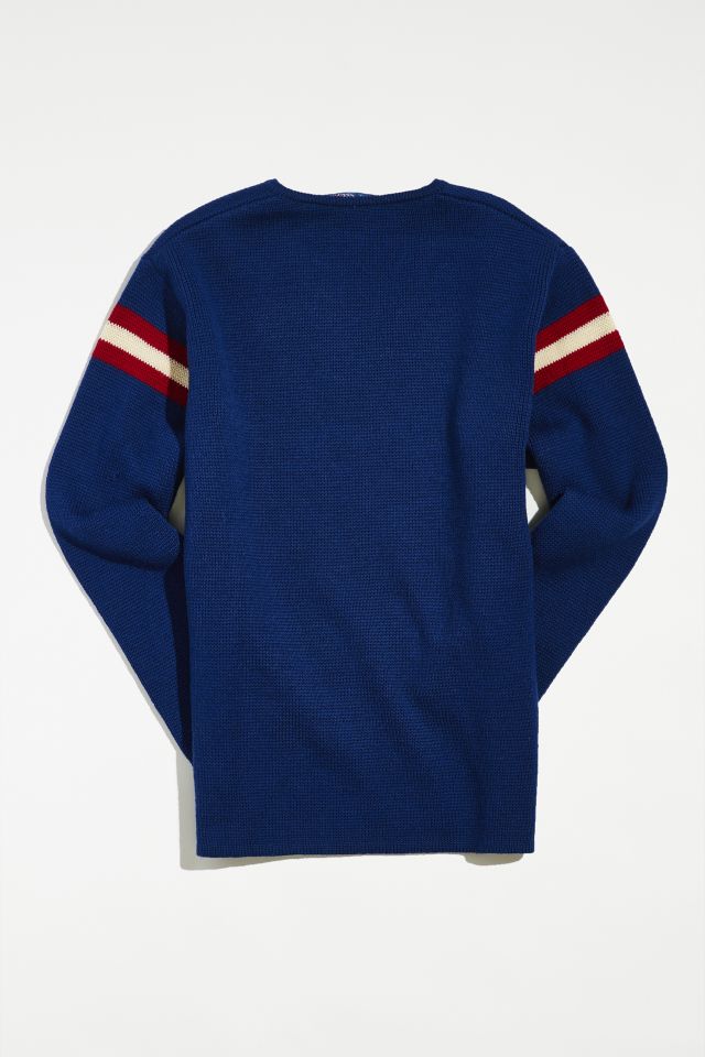 Vintage Striped V-Neck Sweater #3