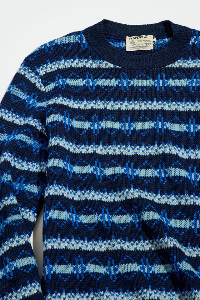 Vintage Tundra Tonal Stripe Crew Neck Sweater #1